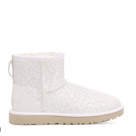 UGG Shoes - UGG Mini Snow Boots White Leopard